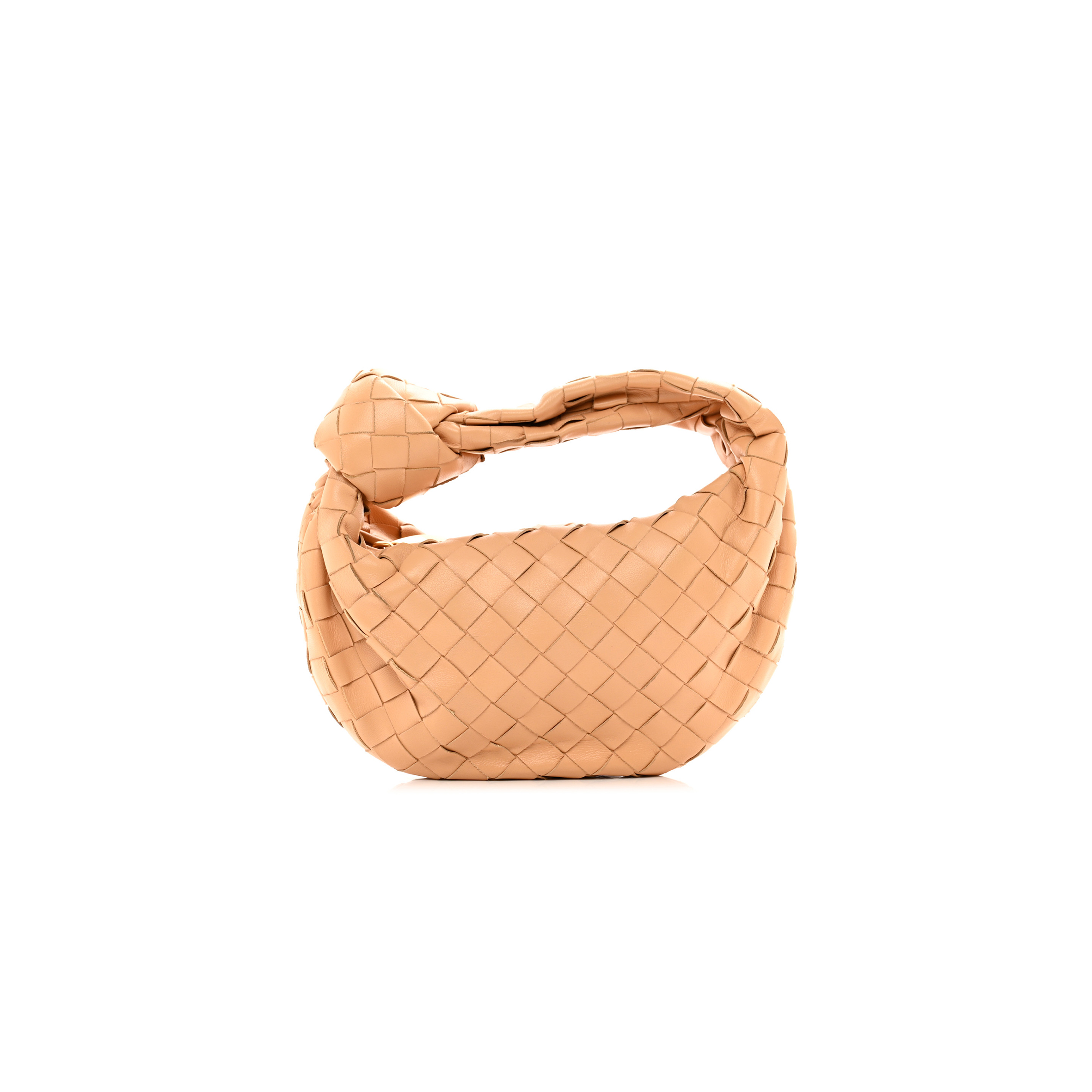 BOTTEGA VENETA NAPPA INTRECCIATO MINI JODIE ALMOND  (23*13*7cm)