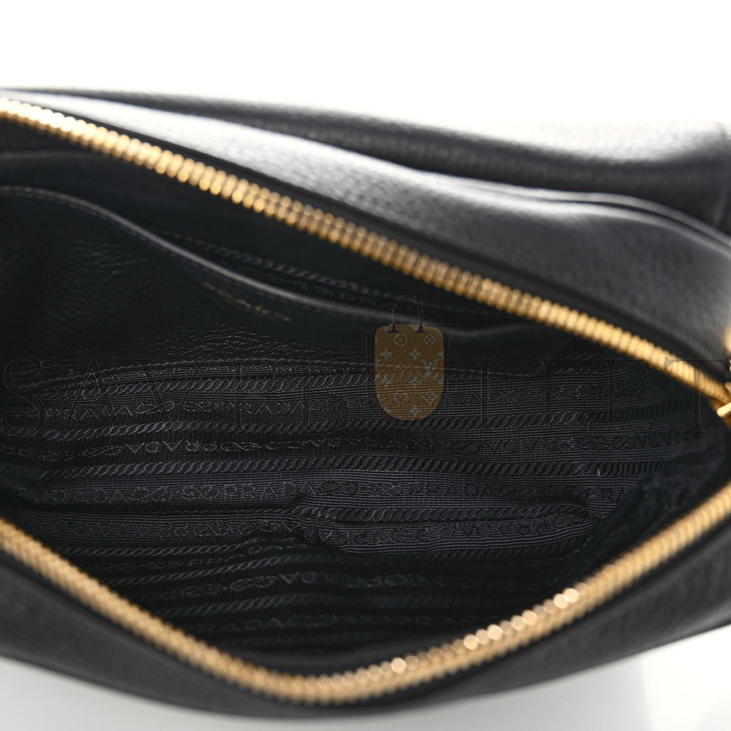 PRADA VITELLO PHENIX CROSSBODY BAG BLACK (22*15*7cm)