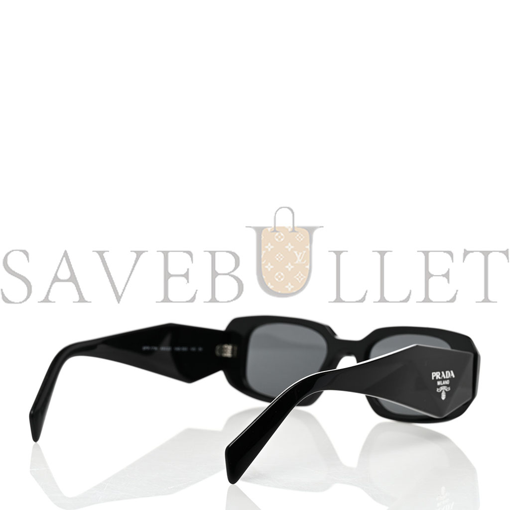 PRADA ACETATE SYMBOLE SUNGLASSES SPR 17W BLACK PRADA ACETATE SYMBOLE SUNGLASSES SPR 17W BLACK