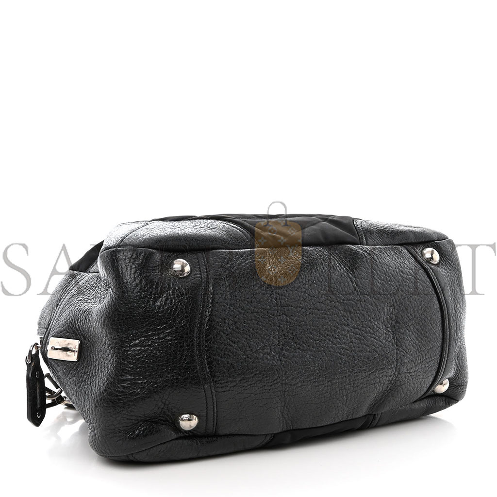 PRADA NYLON QUILTED 24H SATCHEL BLACK (34*23*16cm)