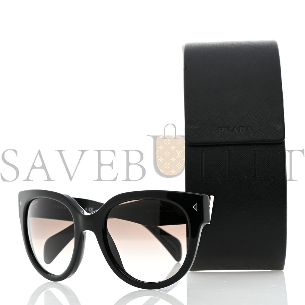 PRADA ROUND SUNGLASSES SPR 170 BLACK PRADA ROUND SUNGLASSES SPR 170 BLACK