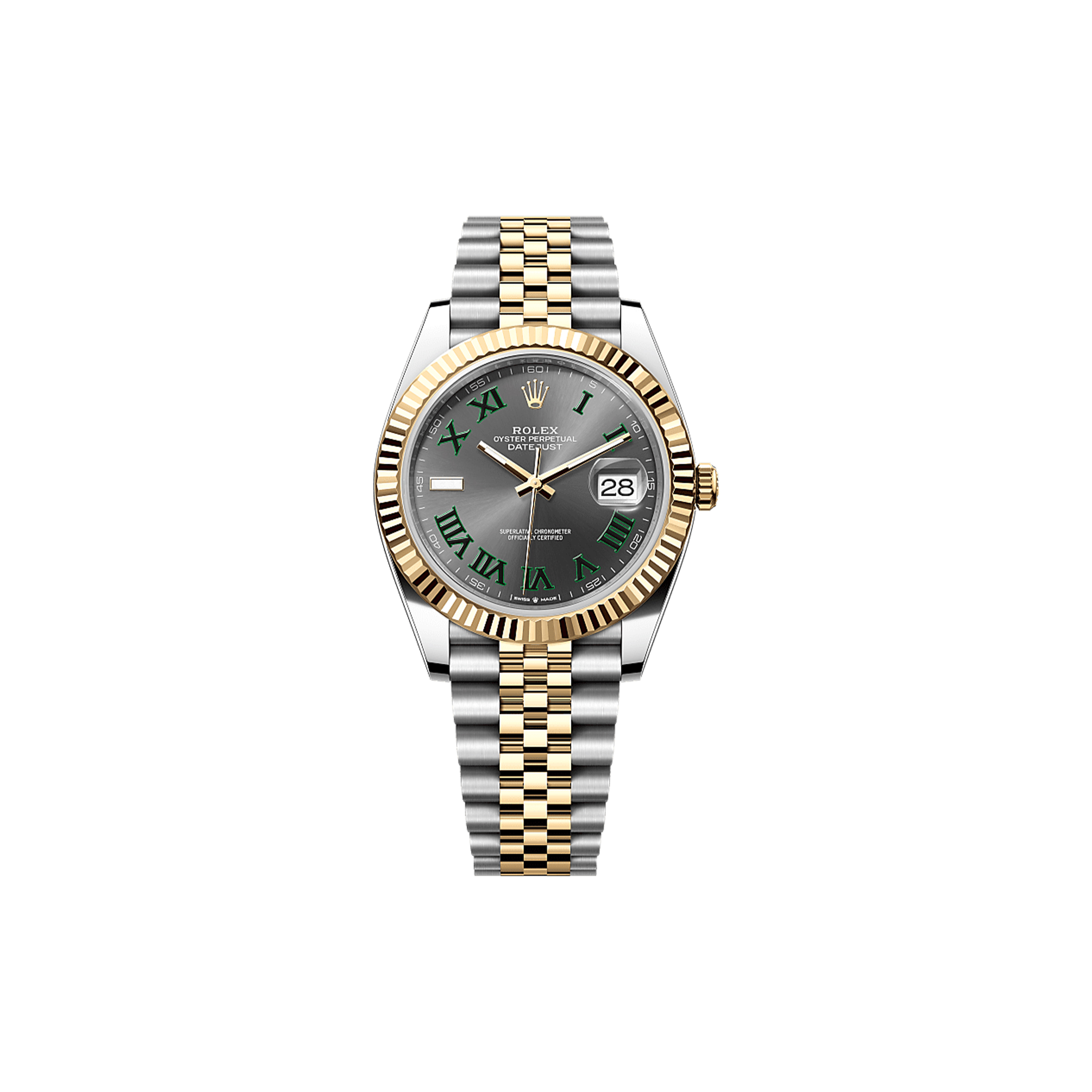 ROLEX DATEJUST 41 OYSTER, 41 MM, OYSTERSTEEL AND YELLOW GOLD WATCH 126333-0019