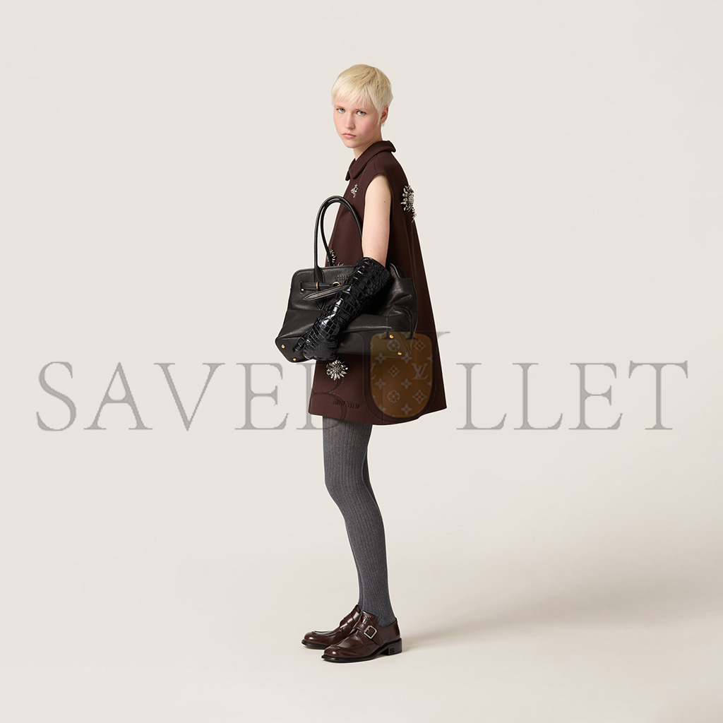 MIU MIU AVENTURE NAPPA LEATHER BAG 5BG291 (39*24*13cm) MIU MIU AVENTURE NAPPA LEATHER BAG 5BG291 (39*24*13cm)
