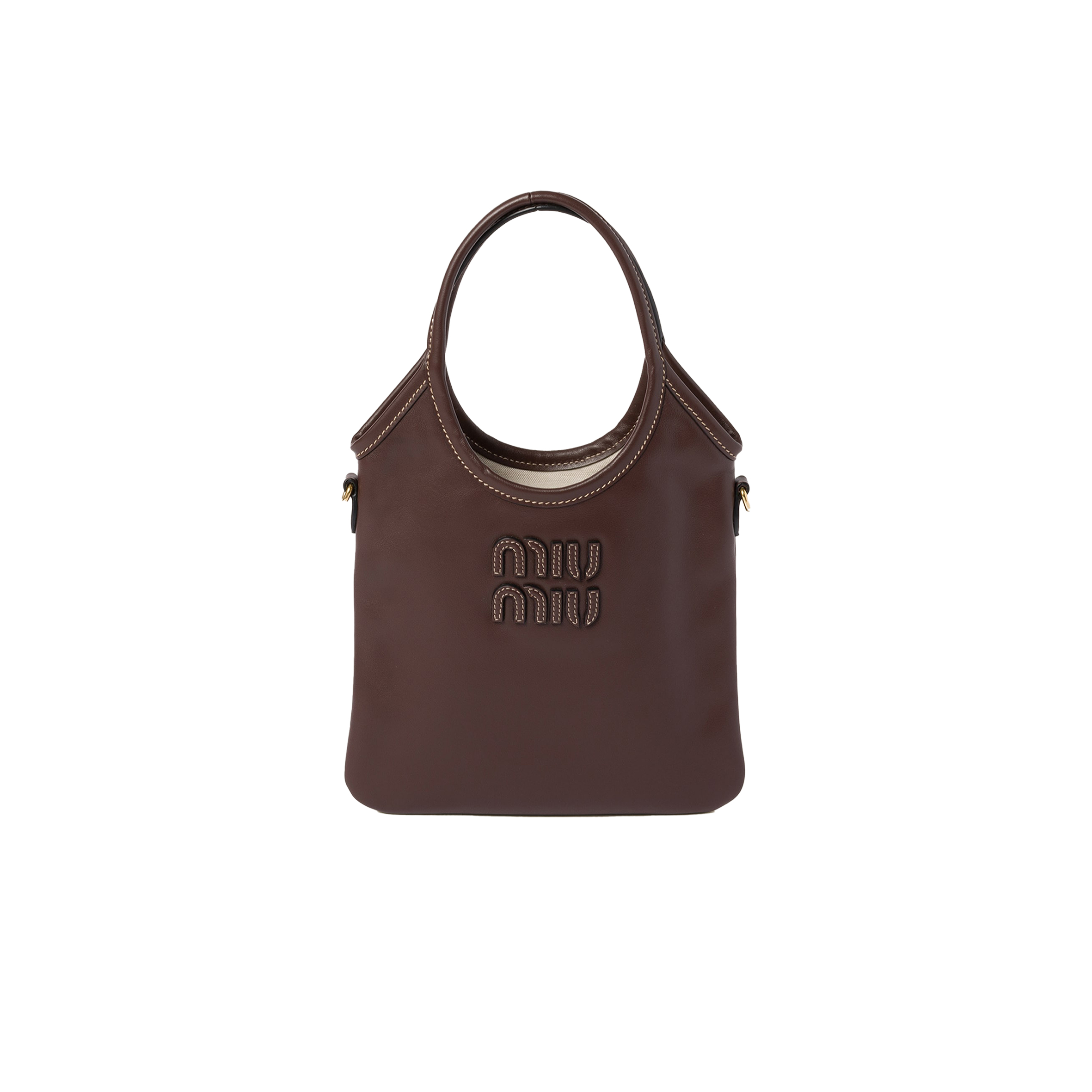 MIU MIU IVY LEATHER HANDBAG 5BG281 (24*20cm) MIU MIU IVY LEATHER HANDBAG 5BG281 (24*20cm)