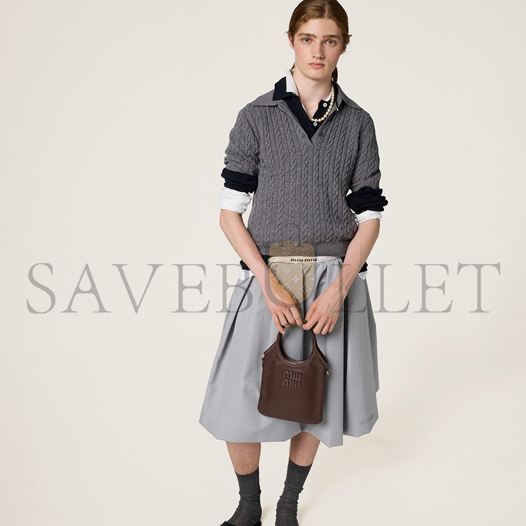 MIU MIU IVY LEATHER HANDBAG 5BG281 (24*20cm) MIU MIU IVY LEATHER HANDBAG 5BG281 (24*20cm)