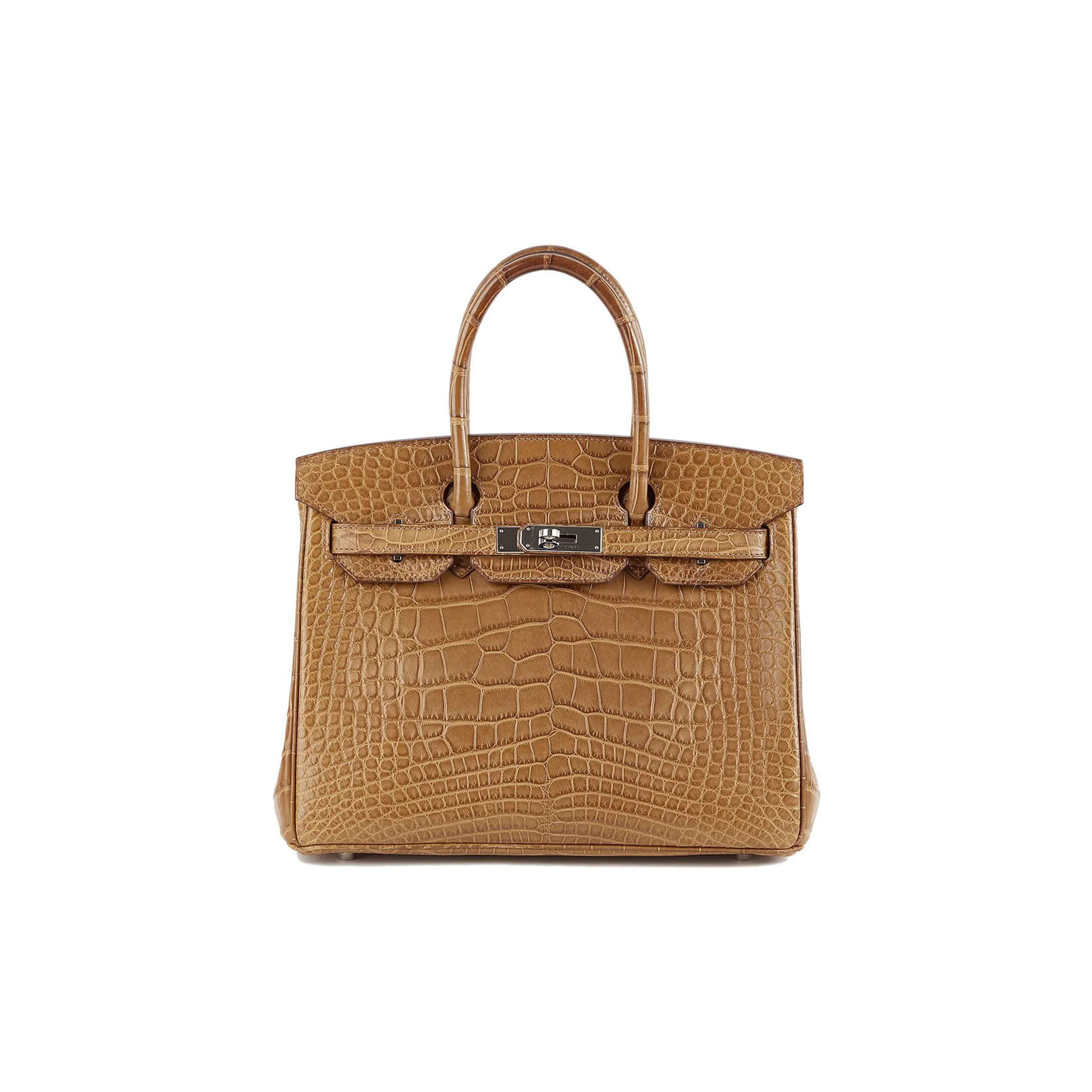 HERMES MASTER BIRKIN 30 MATTE ALLIGATOR HANDBAG 225472 (30*22*15cm)