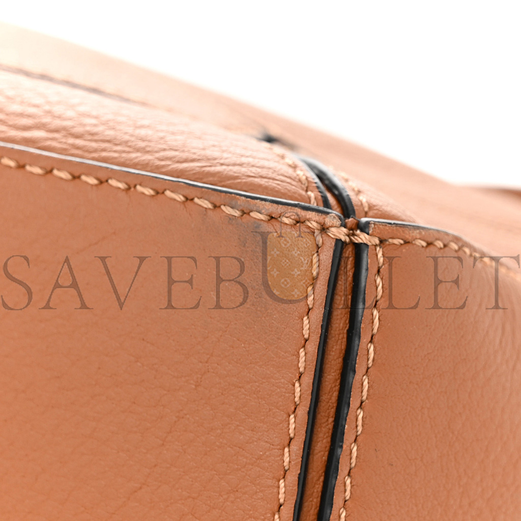 LOEWE CALFSKIN SMALL PUZZLE BAG TAN (24*16.5*10.5cm)