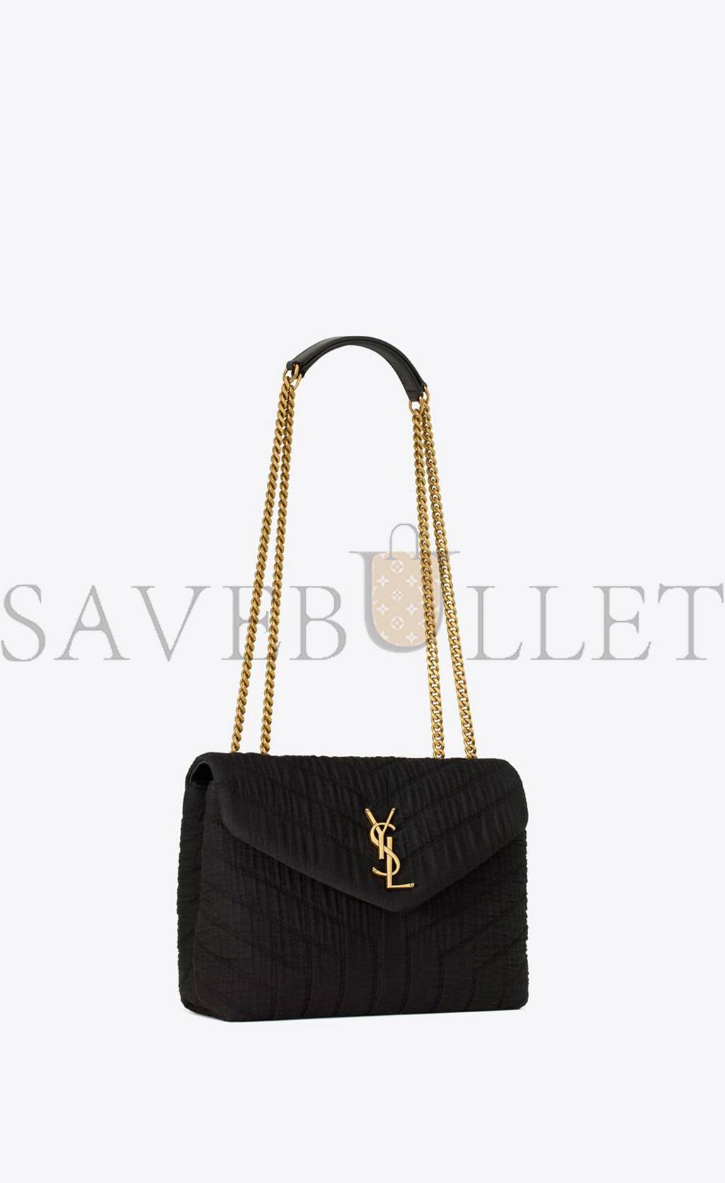 YSL LOULOU SMALL IN QUILTED "Y" COTTON 494699FABQ91000 (23*17*9cm) YSL LOULOU SMALL IN QUILTED "Y" COTTON 494699FABQ91000 (23*17*9cm)
